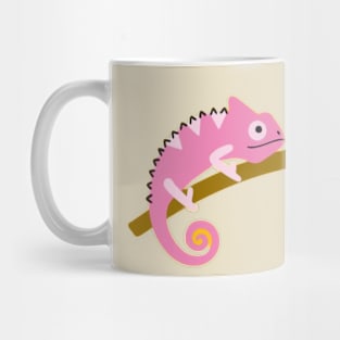 Beautiful pink chameleon Mug